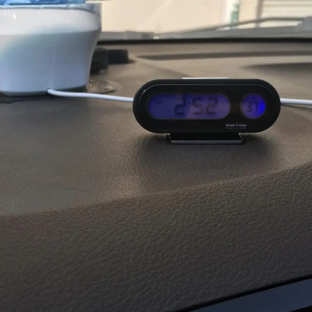 2 in 1 Car Electronic Clock Temperature Time Watch Auto Dashboard Clocks Luminous Thermometer Digital Display Car Accessories 2 in 1 Car Electronic Clock Temperature Time Watch Auto Dashboard Clocks Luminous Thermometer Digital Display Car Accessories
