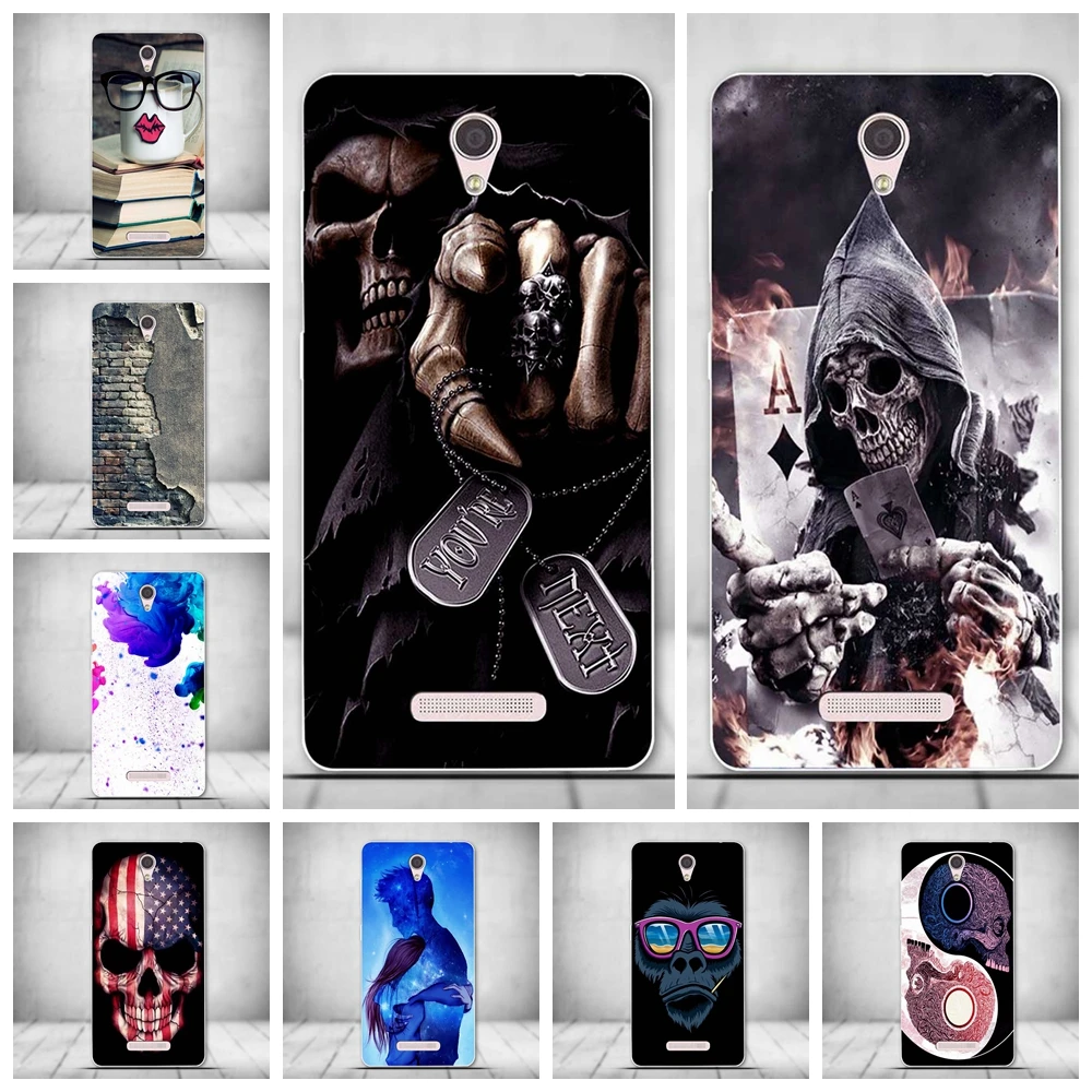 For Lenovo A5000 Case Luxury Painted Pattern Cover Mobile Silicone Back Capa housing | Мобильные телефоны и аксессуары