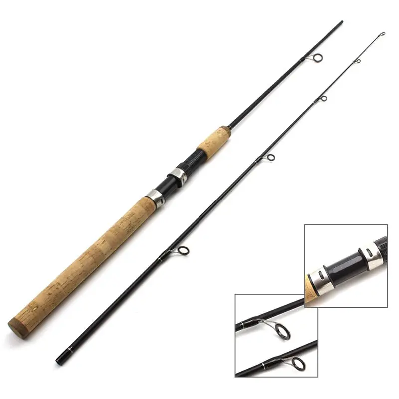 

2019 New 1.8m wooden handle fishing rod Carbon Spinning lure rod wt 12-25lb lure wt 7-28g M power fast cheap fishing pole