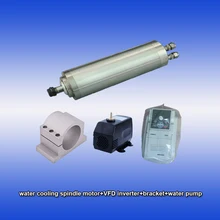 40000 об/мин 0.8kw ER11 водяное охлаждение прецизионный высокоскоростной мотор шпинделя и SUNFAR 1.5KW 1 фаза 220 В инвертор и кронштейн и Насос Комплекты ЧПУ