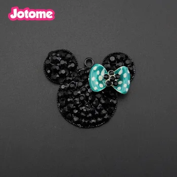

Crystal Rhinestone Mouse Head Brooch/Pendant for Children gift