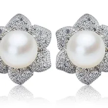 Серьги-гвоздики из пресноводного жемчуга, серьги с природным жемчугом, большие размеры, женские жемчужные серьги