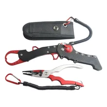 2017 New Multifunctional Aluminium Fishing Pliers+Folding Fishing Grip Stainless Steel Fish Controller Fishing Tackle Tool Set new style folding fishing lip grip fishing gripper fishing tool with light weight aluminium fishing pliers tackle