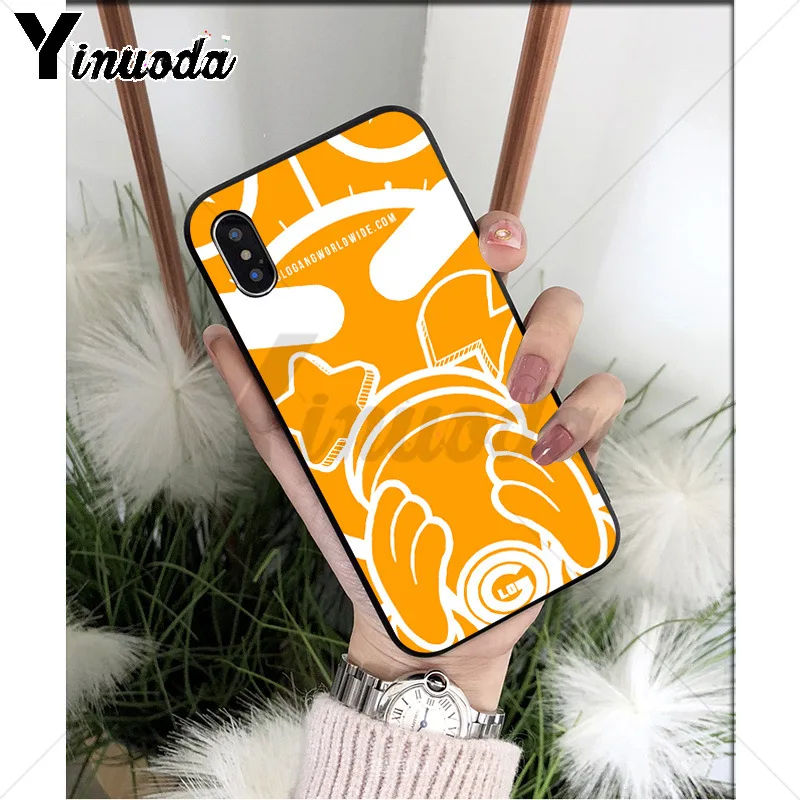 Yinuoda Glo Gang TPU черный чехол для телефона Apple iPhone 8 7 6 6S Plus X XS MAX 5 5S SE XR Чехлы мобильных