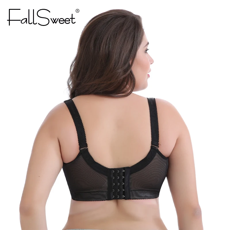 FallSweet Plus Size Women Bras Underwire Lace Brassiere Push Up D DD Cup Sexy Underwear 105 110