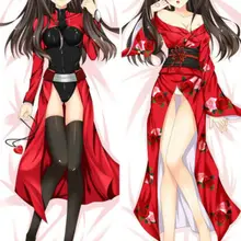 Аниме Fate/stay night 55037 Tohsaka Rin Dakimakura 150X50 см чехол для подушки