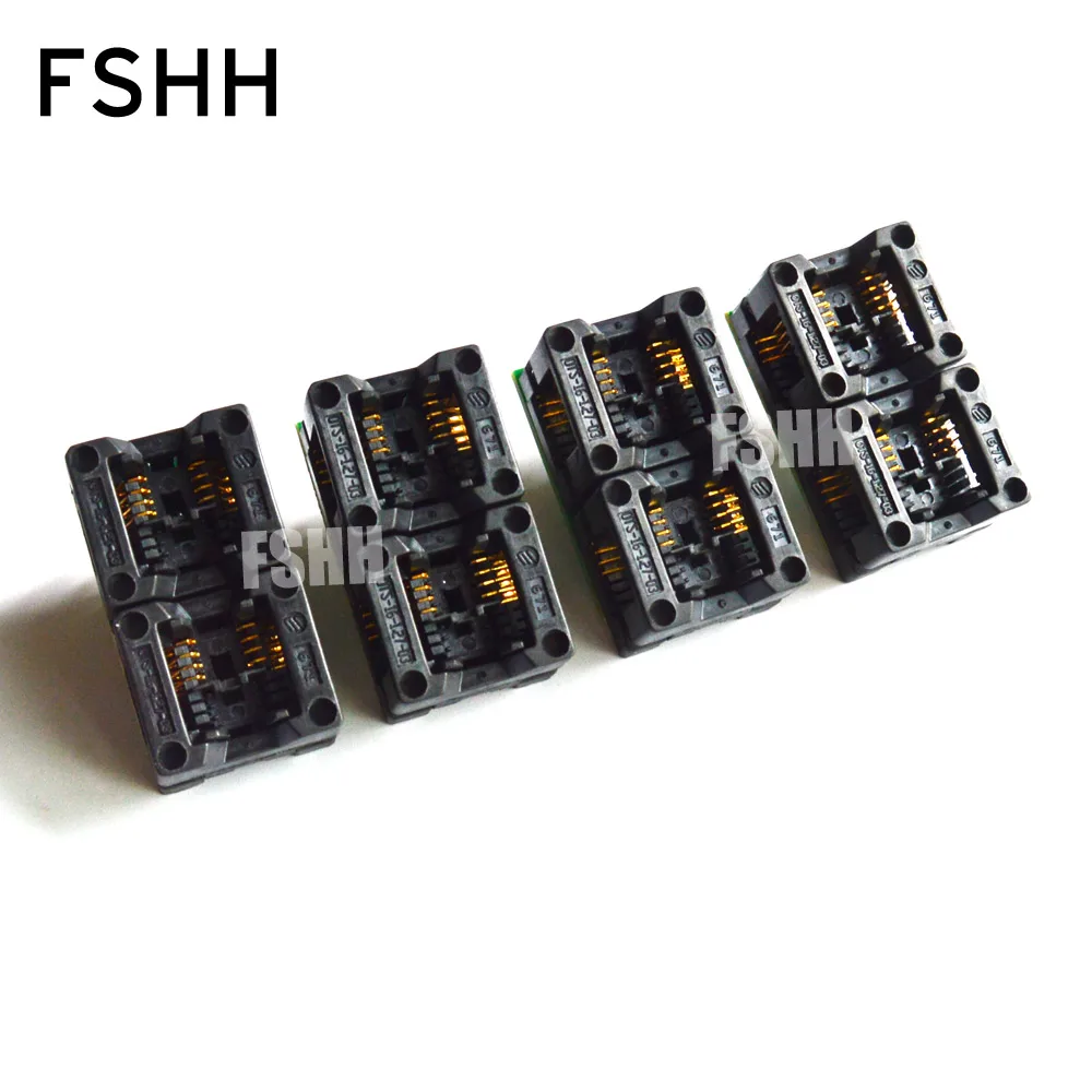 

4 pcs SOP8 for SPI-FLASH Programmer Adapter 24XXX eeprom flash Adapter 150mil OTS-16-03x8 Pcs