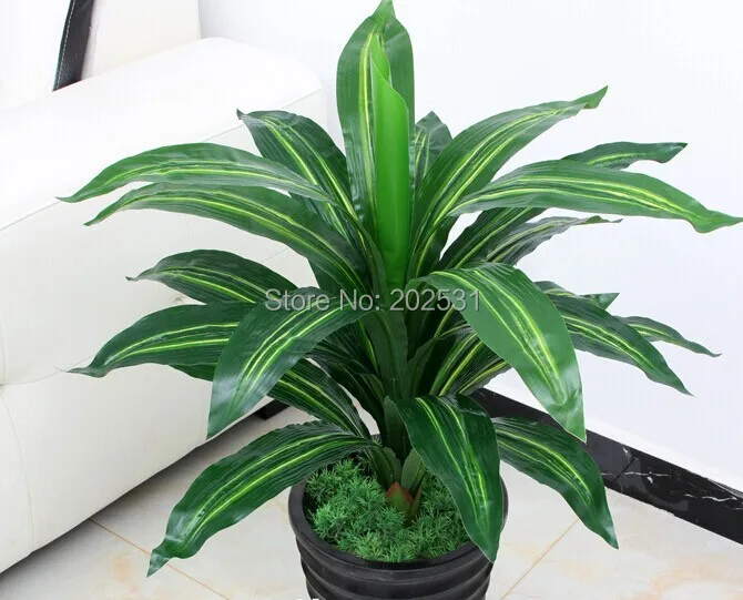 Artificial 75cm Yellow Heart Brazil Tree,artificial Real Touch Tree