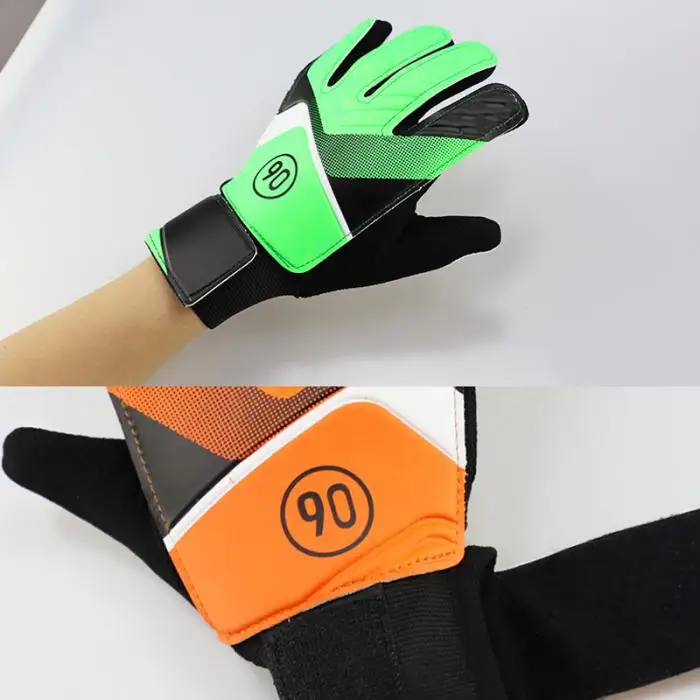 1 пара полный палец перчатки для детей подростков противоскользящие руки обертывание для футбола вратарь JT-Прямая поставка