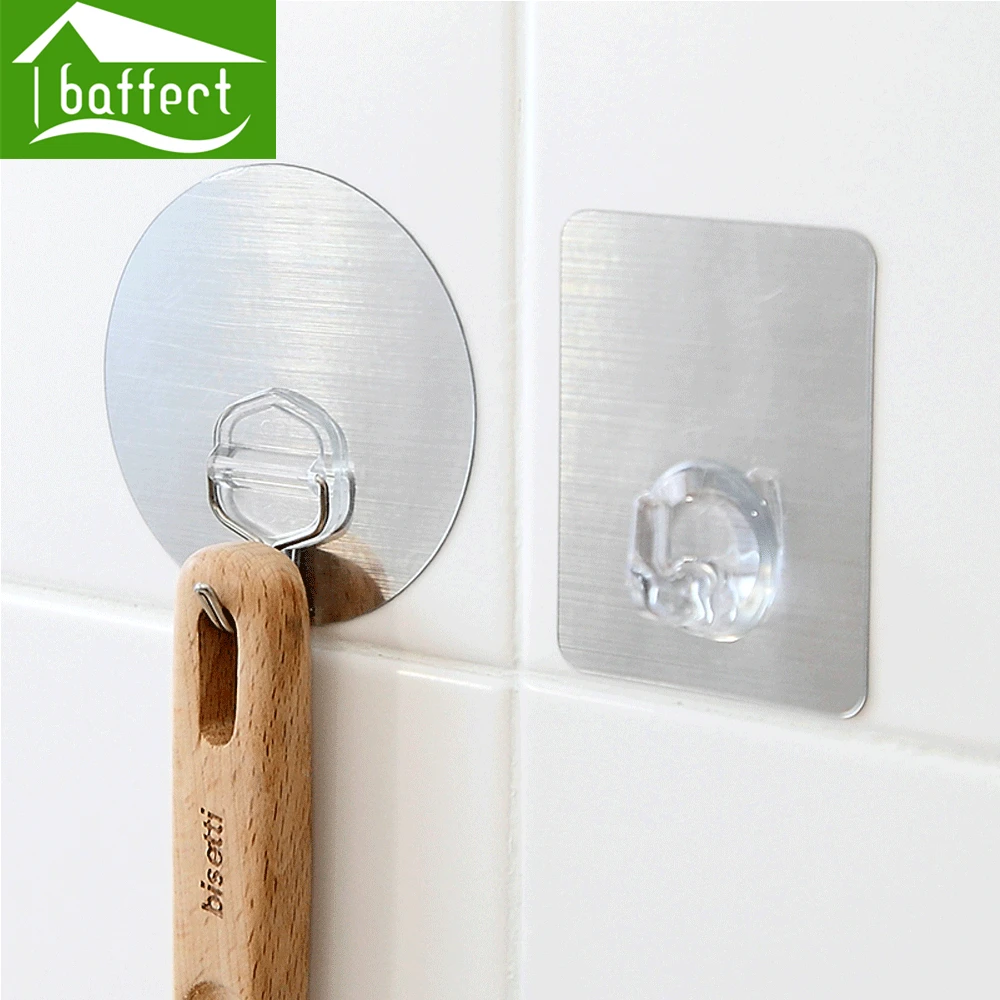 Coat Hooks Stainless Steel Wall Hooks Decorative Self Adhesive Garment