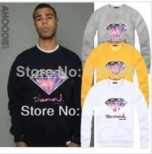 HIP HOP diamond HOODIES TIDE Harajuku Star Men Women Loose Long Sleeve Hoody And Sweatshirt Cotton Hip Hop hoodies | Мужская одежда