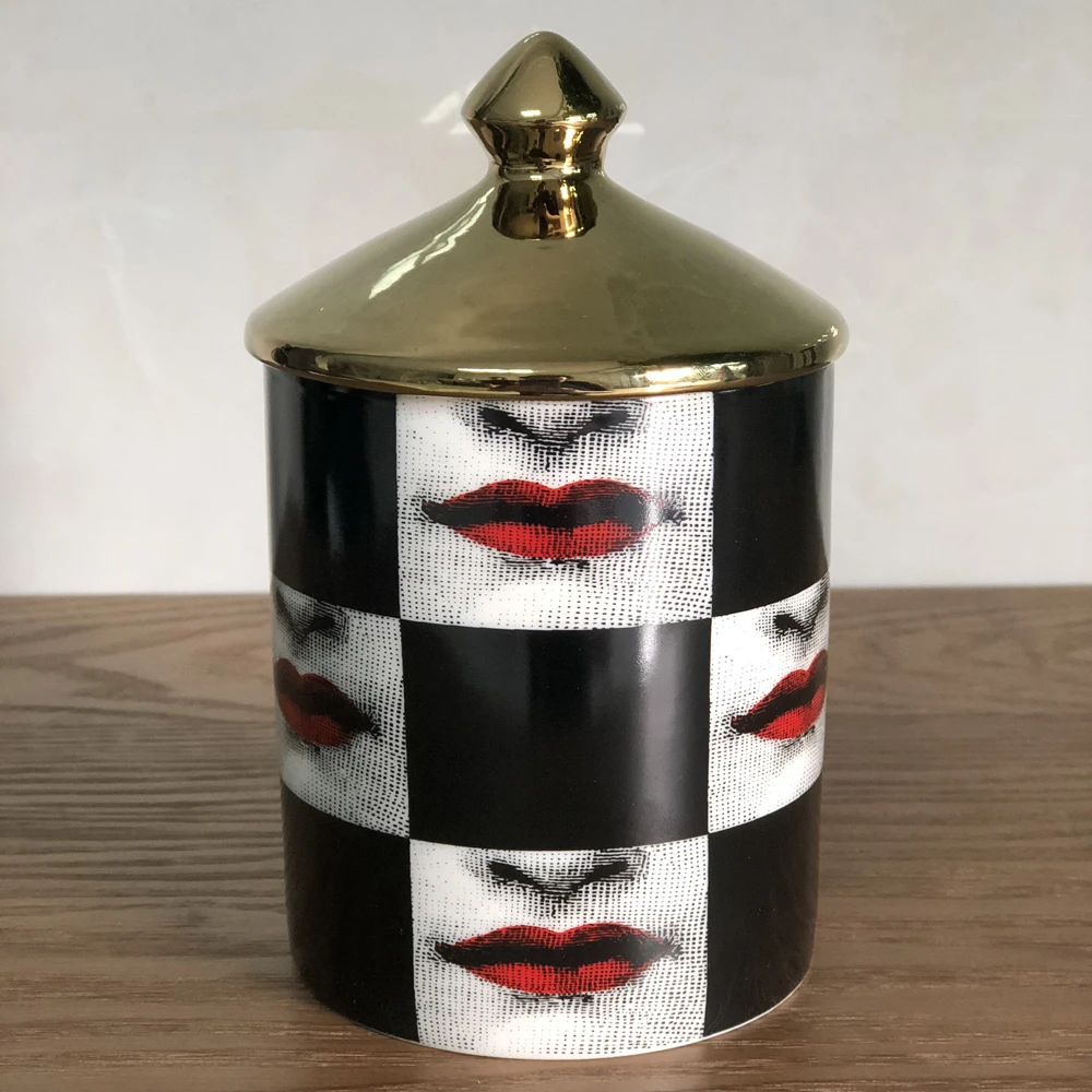 Fornasetti тарелка для хранения ювелирных изделий посуда с узорами прямоугольный поднос подсвечник банка канделябры украшение дома