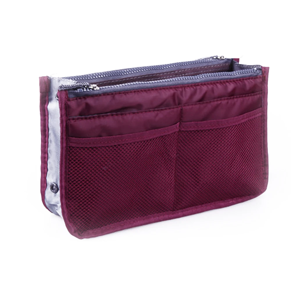 

Women Multifuktion Double Zipper Tote Shopping Bag Coin Purse Makeup Bag Cosmetic Bag School Student Backpack For Litter Girls C