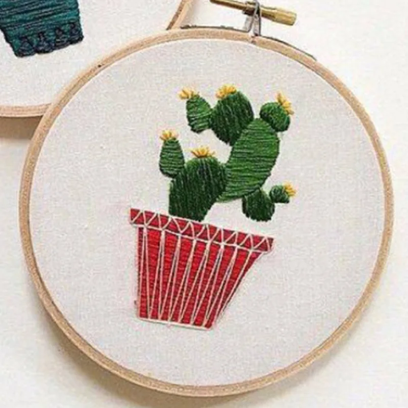 

Creative Potted Plants Pattern 3D DIY Cross Stitch Kits Plant Series Handmade Embroidery Material Package Embroidered Supplies