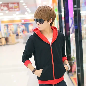 

Spring thin cardigan baseball jacket slim hoodie men's fashion coat