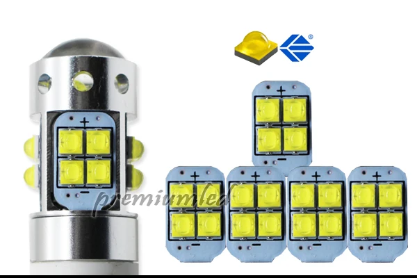 IJDM эксклюзивный дизайн ошибок супер яркий белый 10-SMD P13W светодиодный лампы для 2008-2012 Audi A4 Q5 Габаритные огни