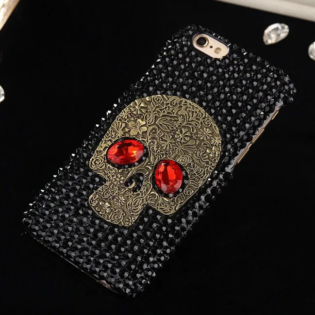 Классный металлический чехол с черепом для iPhone XS Max в стиле панк X XR чехлы серыми
