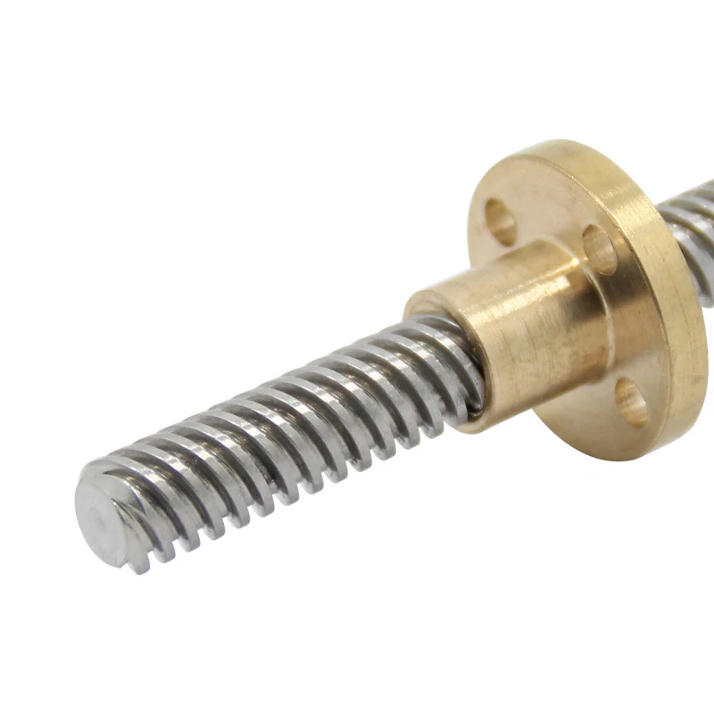 جديد حار 100-600 مللي متر الفولاذ المقاوم للصدأ T-نوع محرك متدرج رباعي الرصاص المسمار 8 مللي متر موضوع T8 ل 3D طابعة