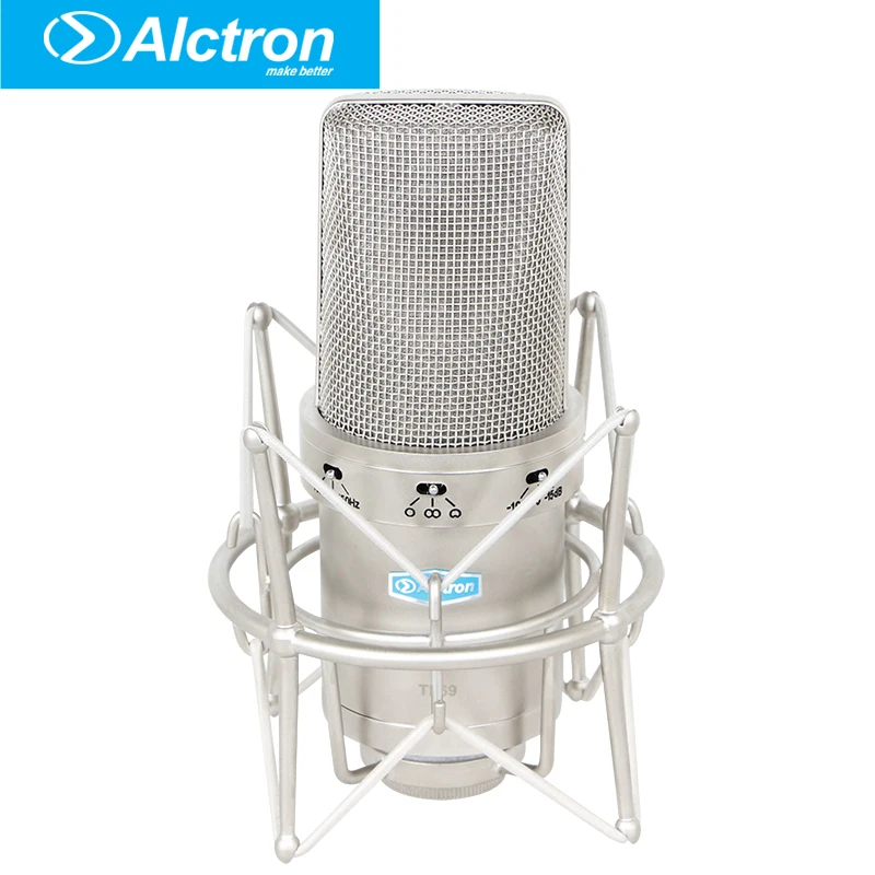 

Alctron TL69 Professional Large Diaphragm Condenser Microphone Studio Recording Vocal Mic Multi-Pattern 3-pin XLR Wired