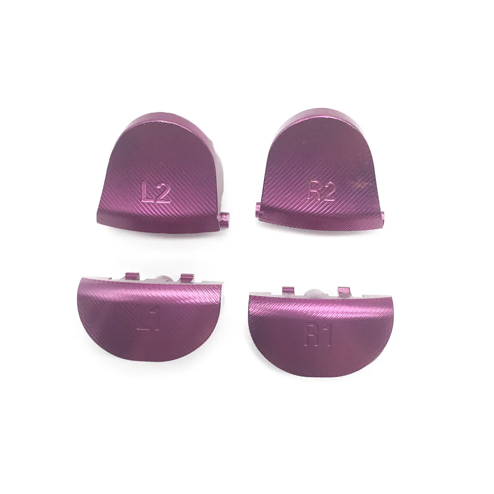 Металлический алюминиевый сплав L2 R2 триггер и кнопки триггеров L1 R1 для sony PS4 контроллеров JDS 001 011 - Цвет: Розовый