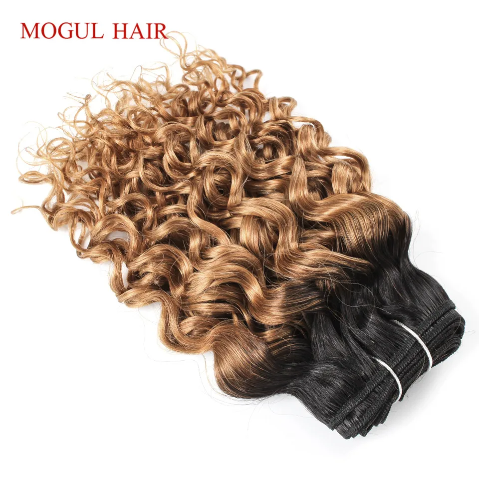 Mogul Hair Brazilian Water Wave Hair Weave Natural Color 1 Bundle