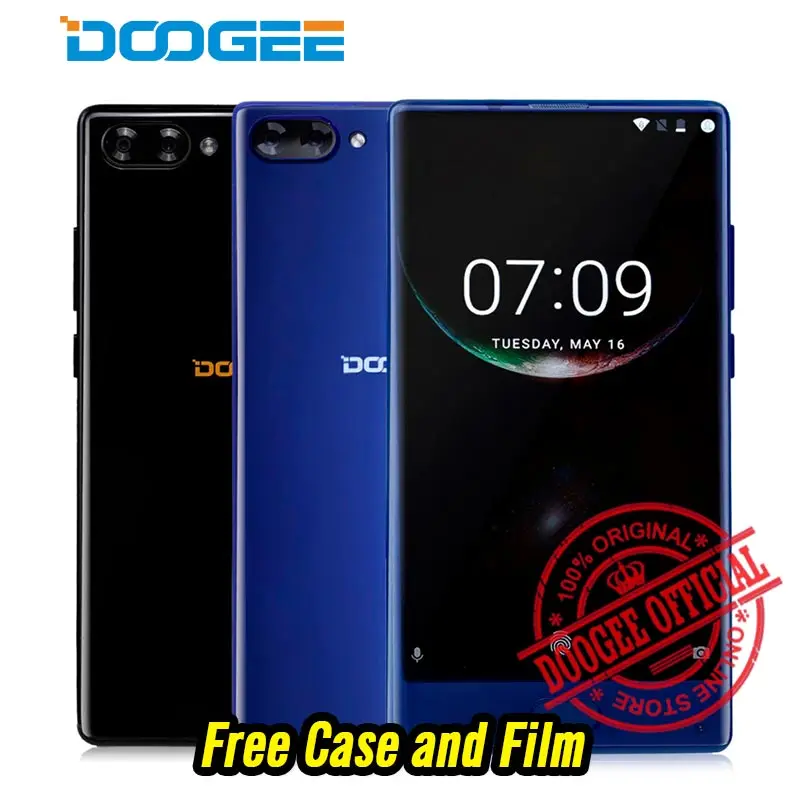 2017 Doogee MIX 4G Phablet 5 дюймовый Android 7 0 Helio P25 Octa Core 2 GHz 4 GB Оперативная память 64 Гб
