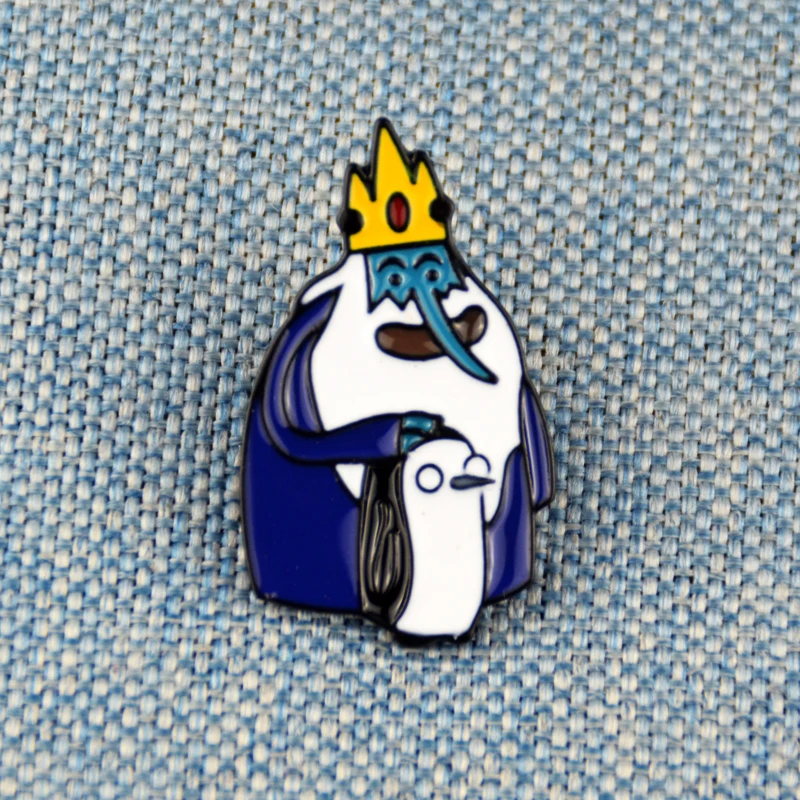 

Cartoon Enamel Pin Long Nose Penguin Pin Brooch King Of Penguin Lapel Badge