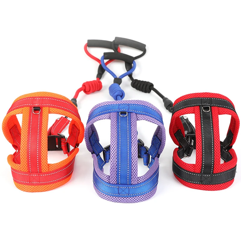 New Pet Dog Harness Nylon Rope for Small Medium Dogs with Soft Handle Adjustable Belt Lightweight Vest Leash Set | Дом и сад