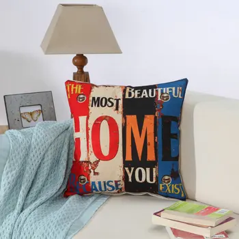 

New Arrival Cushion Throw Pillowcases Vintage Cotton Linen Square Pillow case