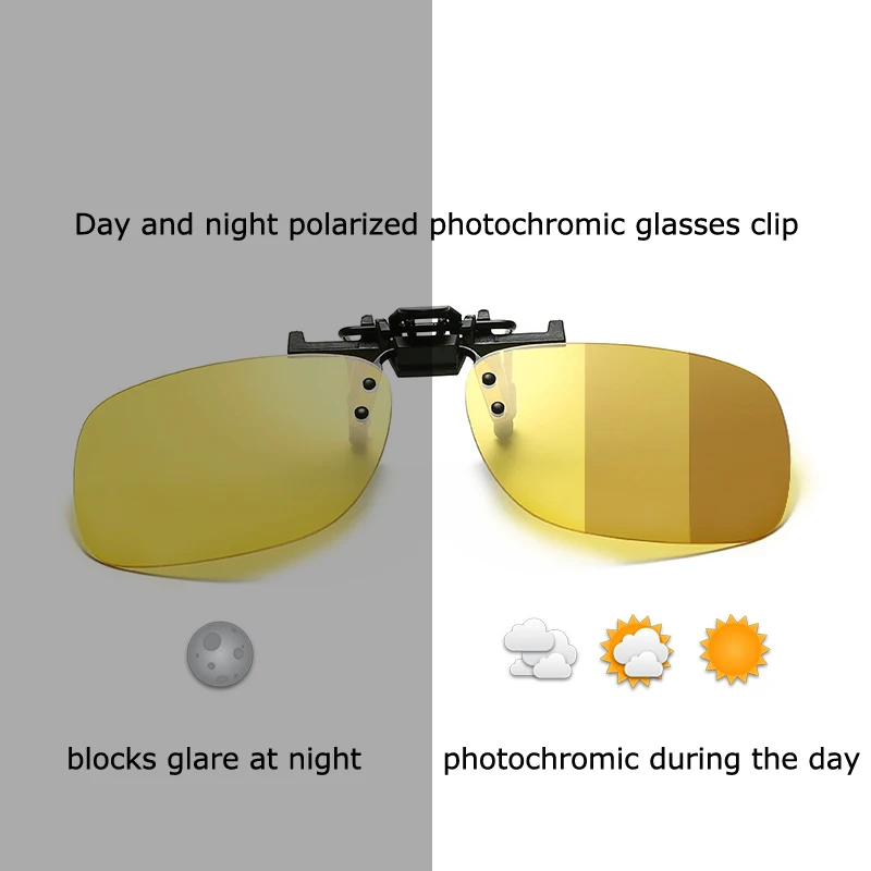 Toketorism фотохромные очки клип легкие очки ночного видения вождения прикрепляемые очки 302B