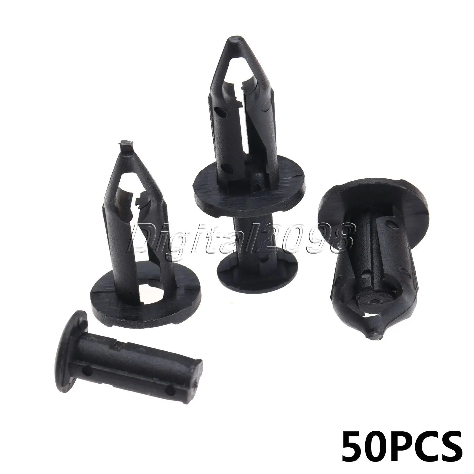 

50 Pcs Car Automobile Door Trim Panel for Honda Auto Fastener Push Type Retainer Bumper Fender Clip Engine Cover Rivets Clips