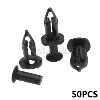

Yetaha 50Pcs 8mm Car Fastener Clips Universal For Honda Ford Audi Bumper Fender Engine Cover Rivets Door Trim Panel Push Clip
