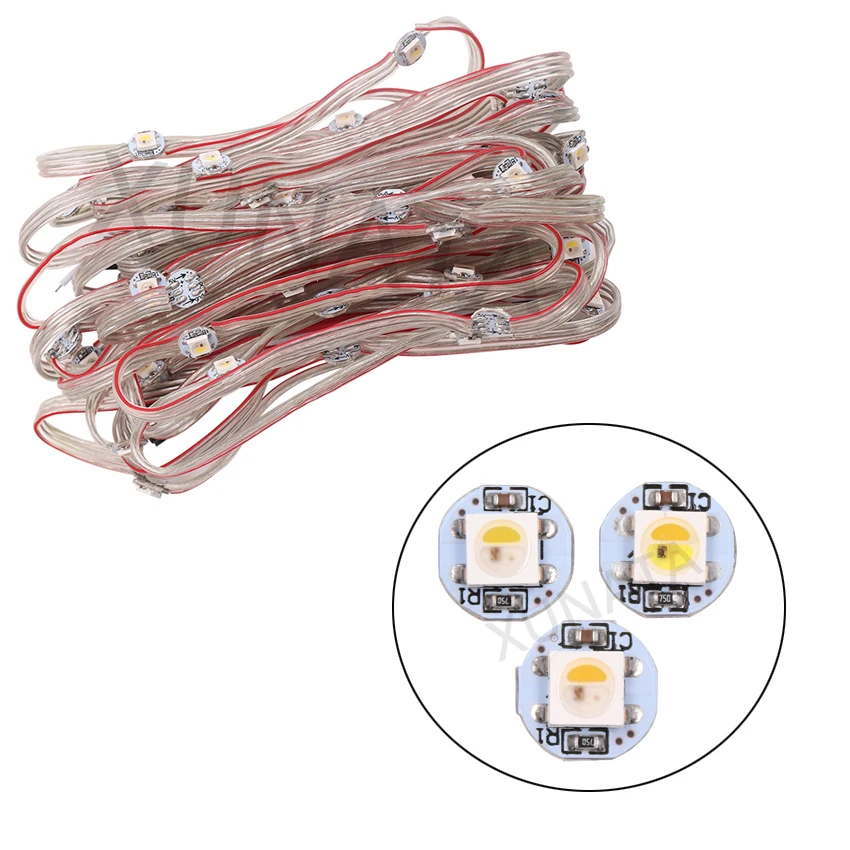 

5050 RGB LED ic Built-in RGB DC5V WS2812B SK6812 LED Chip & Heatsink LEDs 5V 5050 RGB Led Line Chips