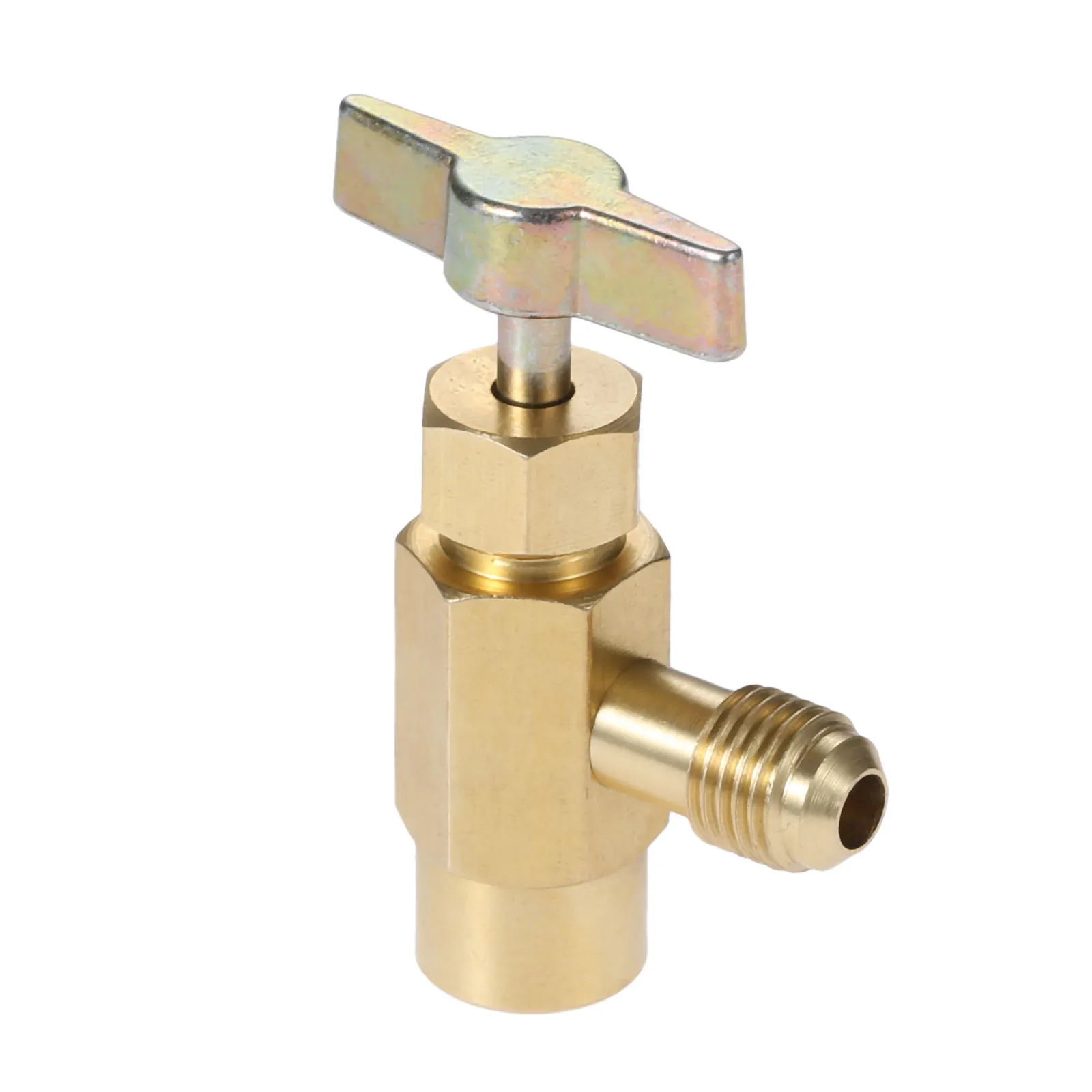 

Yetaha 1/4 Thread Adapter R134A Self-sealing Refrigerant Bottle Tap Opener Valve Tool Car Air Conditioning Tools