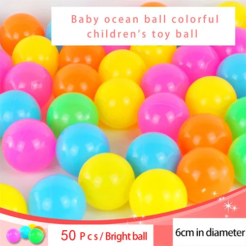 Детские манежи Геометрическая Защитная палатка для детей мультяшная пластиковая игра морской шар ограждение бассейна и 6 см в диаметре Океанский шар - Цвет: 50 Pcs