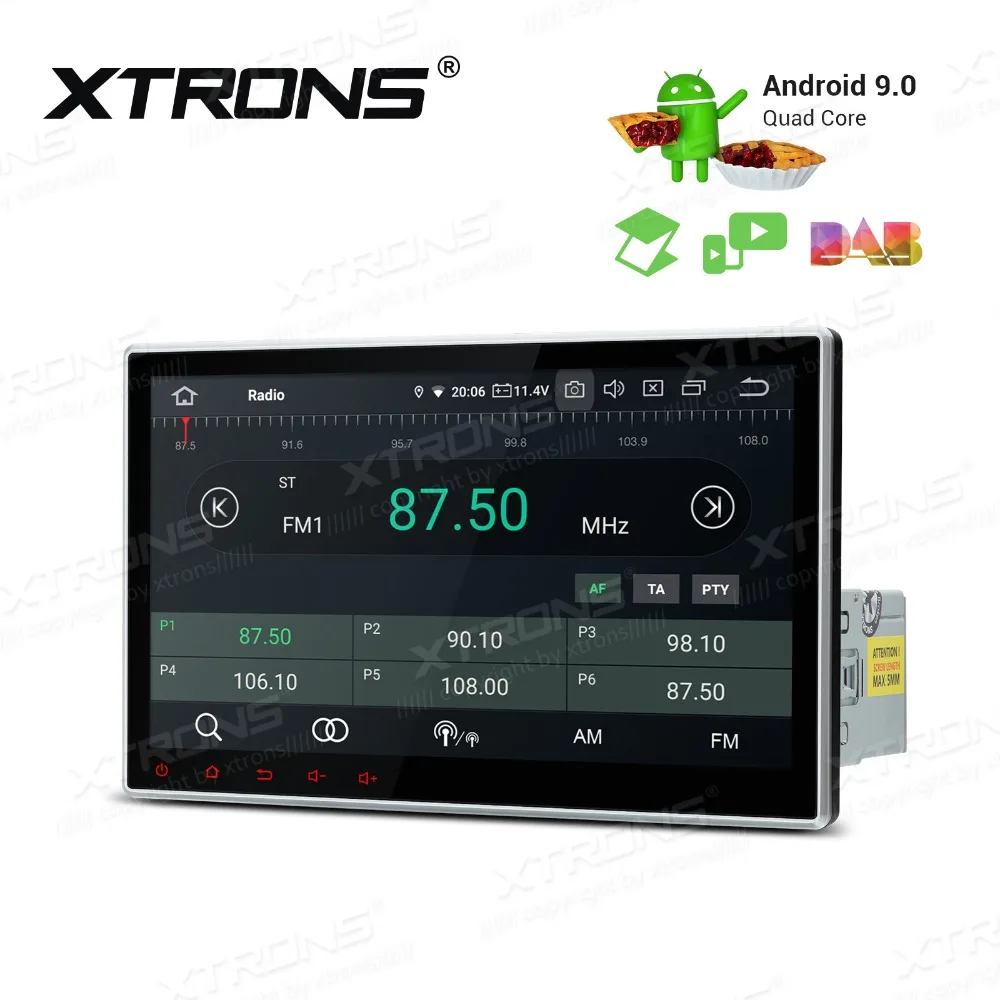 Top 10.1" Android 9.0 Pie OS Single Din Car Multimedia One Din Car Navigation GPS 1 Din Autoradio with 5 Adjustable Viewing Angles 2