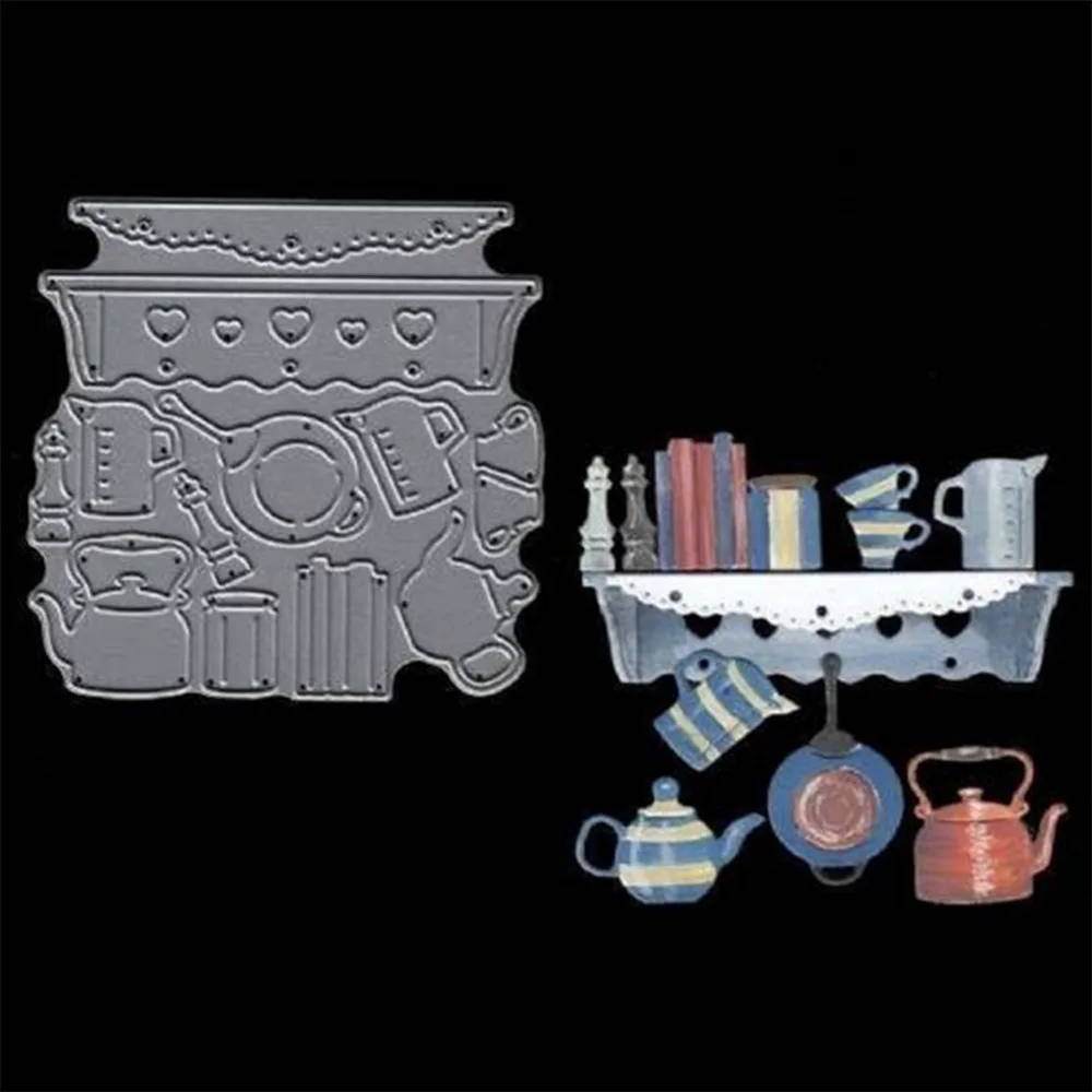 

Kitchen Cookware Stuff Metal Cutting Dies For Scrapbooking Paper Cards DIY New