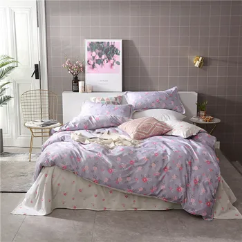 

Concise Duvet Cover Sheet Pillowcase Bedding Set Soft Cotton Kids Bed Linens Adult Bedspreads Quilt Comforter Case Child24