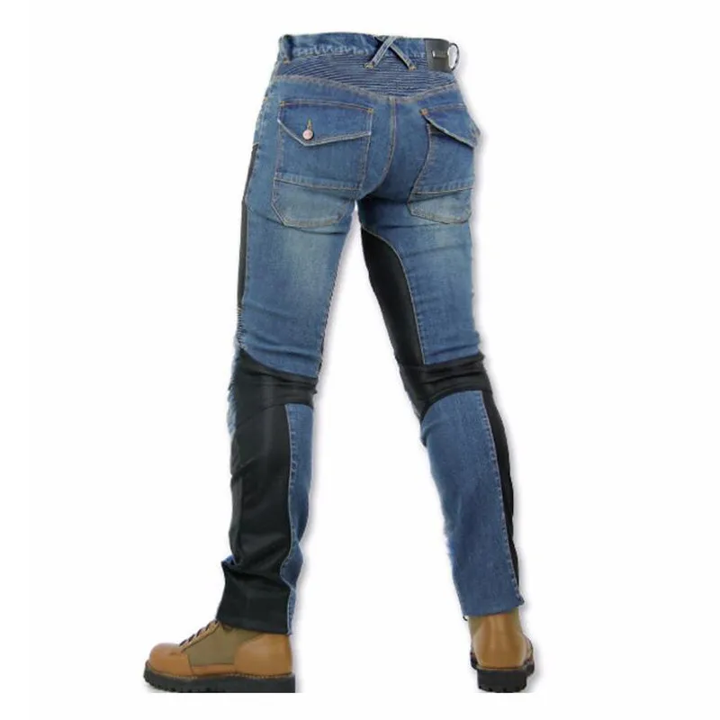 Cena 2019 KOMINE MOTORPOOL UBS06 PK719 Jeans Leisure Motorcycle męska Off road Outdoor Jean spodenki na rower z ochroną sprzętu
