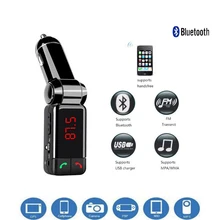 Автомобильный Bluetooth FM MP3 плеер передатчик беспроводной модулятор HandsFree автомобильный комплект ЖК-дисплей USB зарядное устройство для телефона