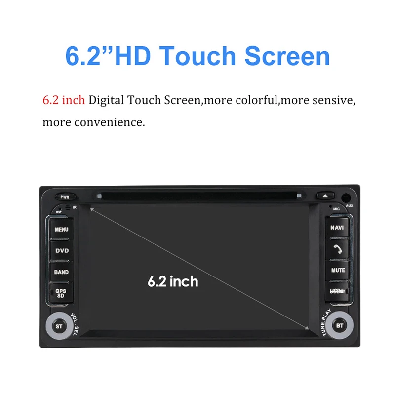 2din Android Car Radio dvd Player GPS For Toyota RAV4 Prado 2 din Radio Corolla Vios Terios Land Cruiser Avanza Fortuner 4Runner