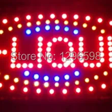 Горячая Прямая графика полу-открытый 10X19 дюймов e-liquid знак СИД