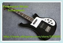 China Custom Shop 4 String Suneye Rick R4003 Electric Bass Guitar Glossy Black Finish Basswood Guitar Body Free Shipping
