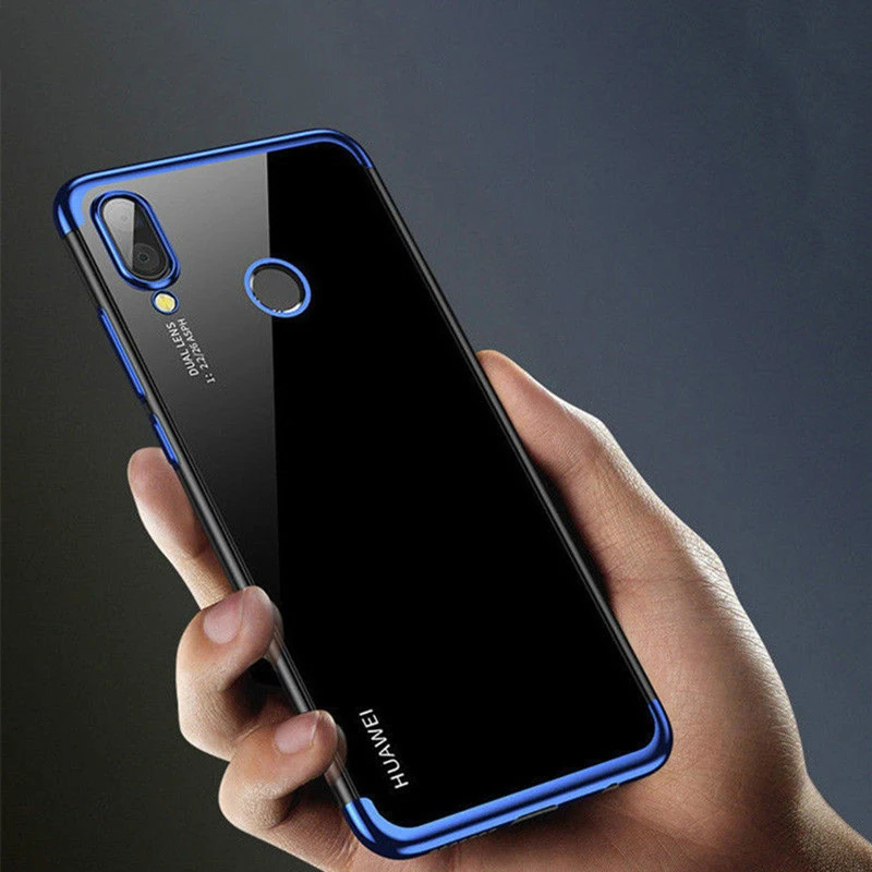 Для Huawei Y6 2019 чехол с прозрачным покрытием из ТПУ мягкий тонкий силиконовый для