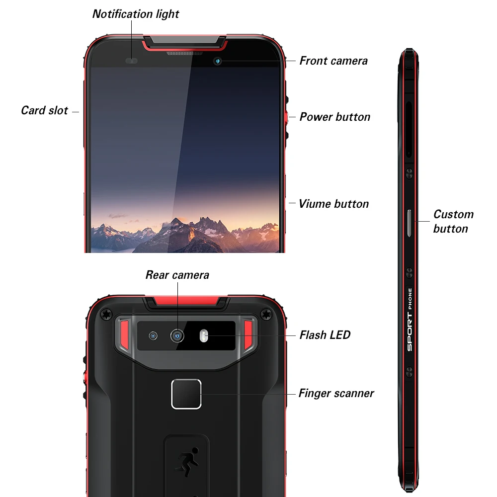 Cubot Quest Sports Rugged Phone Helio P22 Octa-Core 5.5