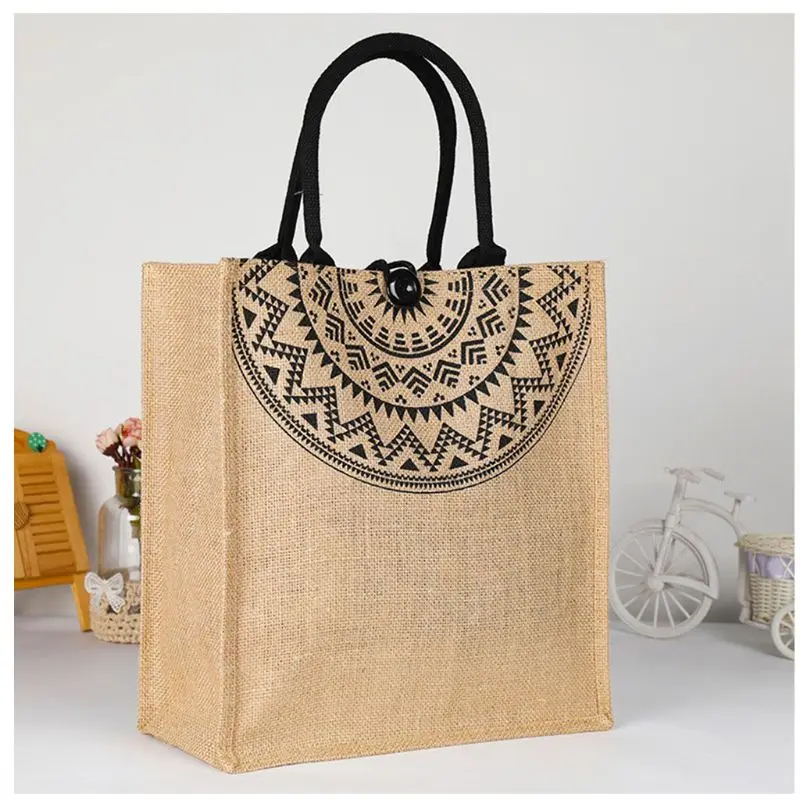 Модная женская льняная сумка для покупок, пляжная сумка, школьные сумки, роскошные женские сумки для покупок