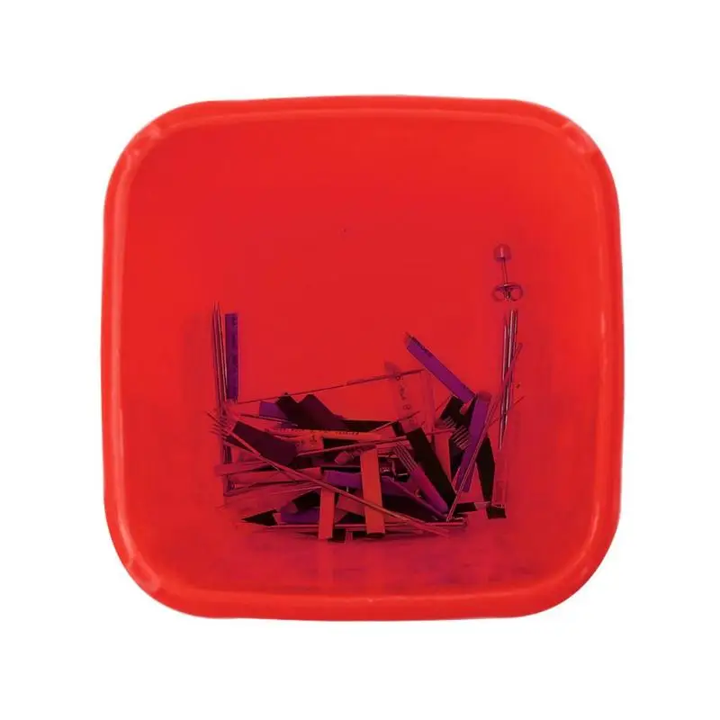 1L Capacity Sharps Container Tattoo Needles Medical Bin Biohazard Piercing Needle Collect Box Tattoo Artist Waste Box