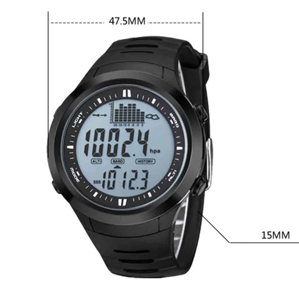Goede Relogio Masculino SPOVAN Digitale Sport Horloge Heren Waterdicht Barometer Hoogtemeter Thermometer Stopwatch Polshorloge Klok Mannen Saat
