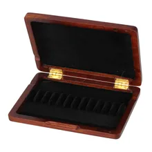 Yibuy 131x95x21 мм бордовая твердая деревянная 12 шт трости для гобоя чехол Защита от влаги