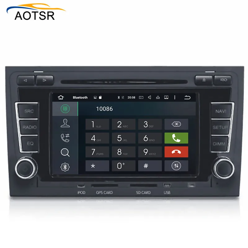 Flash Deal 2 din Android 8.1 Car multimedia dvd player head unit For Audi A4 S4 RS4 8E 8F B9 B7 car Radio stereo GPS navigation 8 Core 4+32 9
